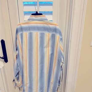 Indigo Palms Button Down Dress Shirt